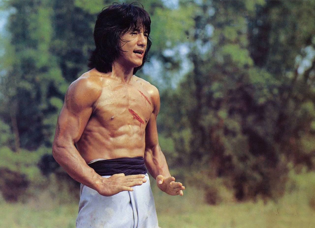 Jackie Chan in his youth during The Fearless Hyena